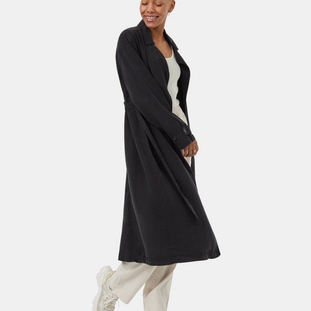 BNWT Tentree 💯Tencel Trench - Relaxed Belted Midi-Length Trench Coat